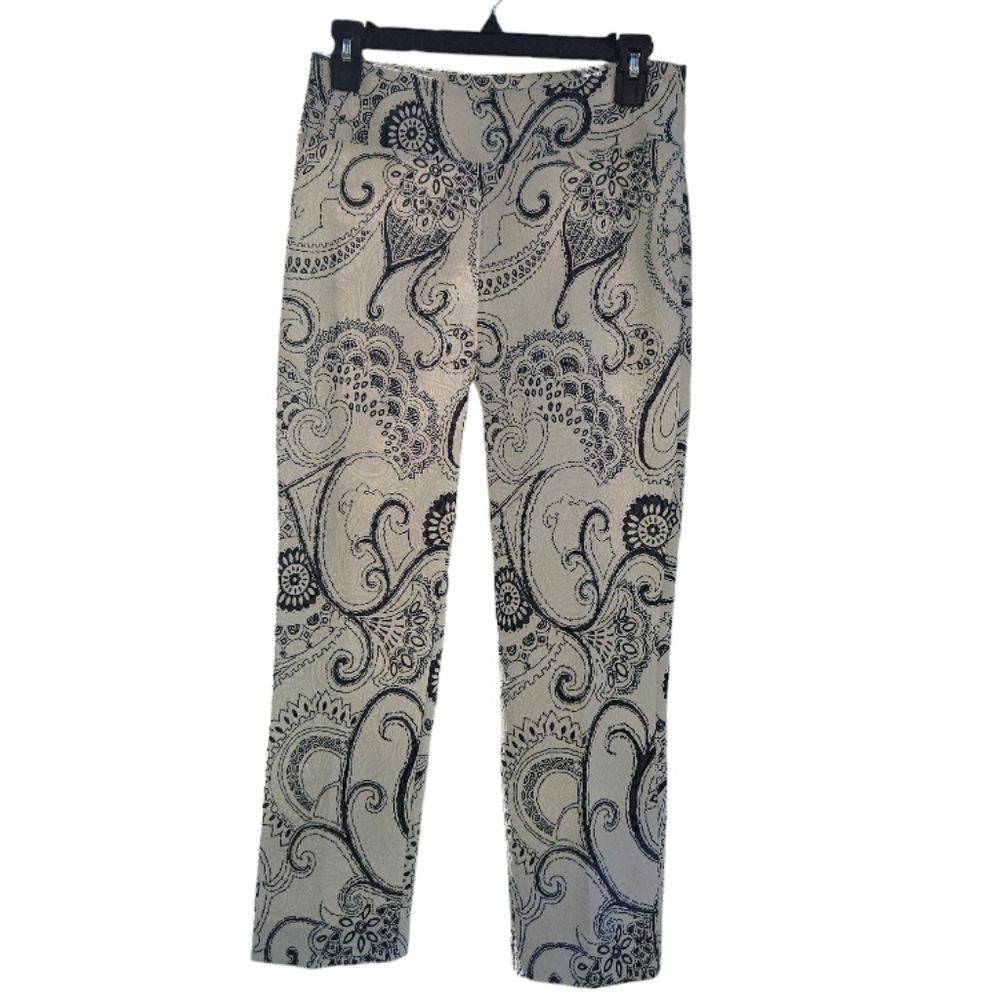 Joseph Ribkoff Paisley Pixie cropped pants